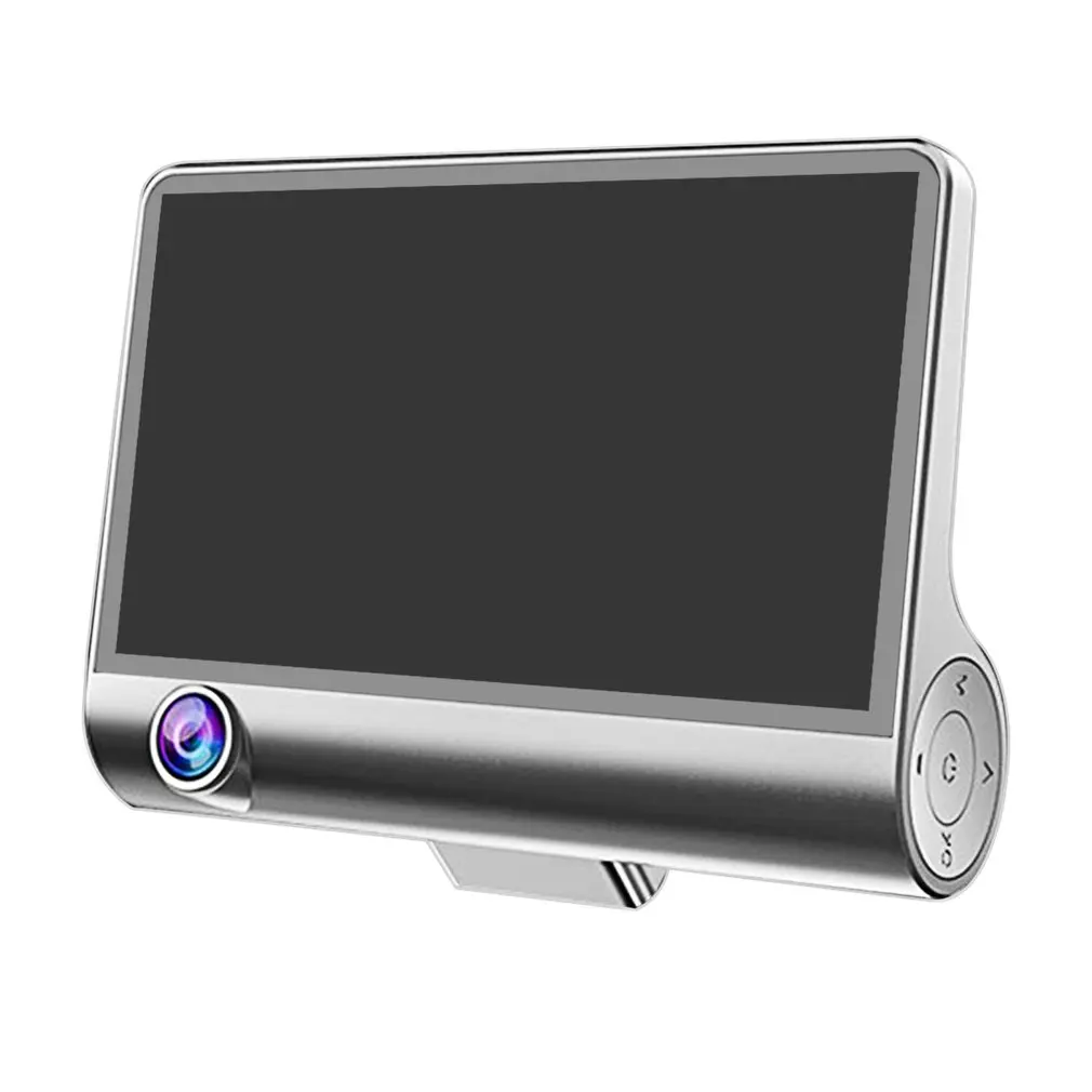 

4" IPS Screen 1080P Wild Angle Three Lens Tachograph Car Inside And Outside Camera Multi-function Recorder Night Vision