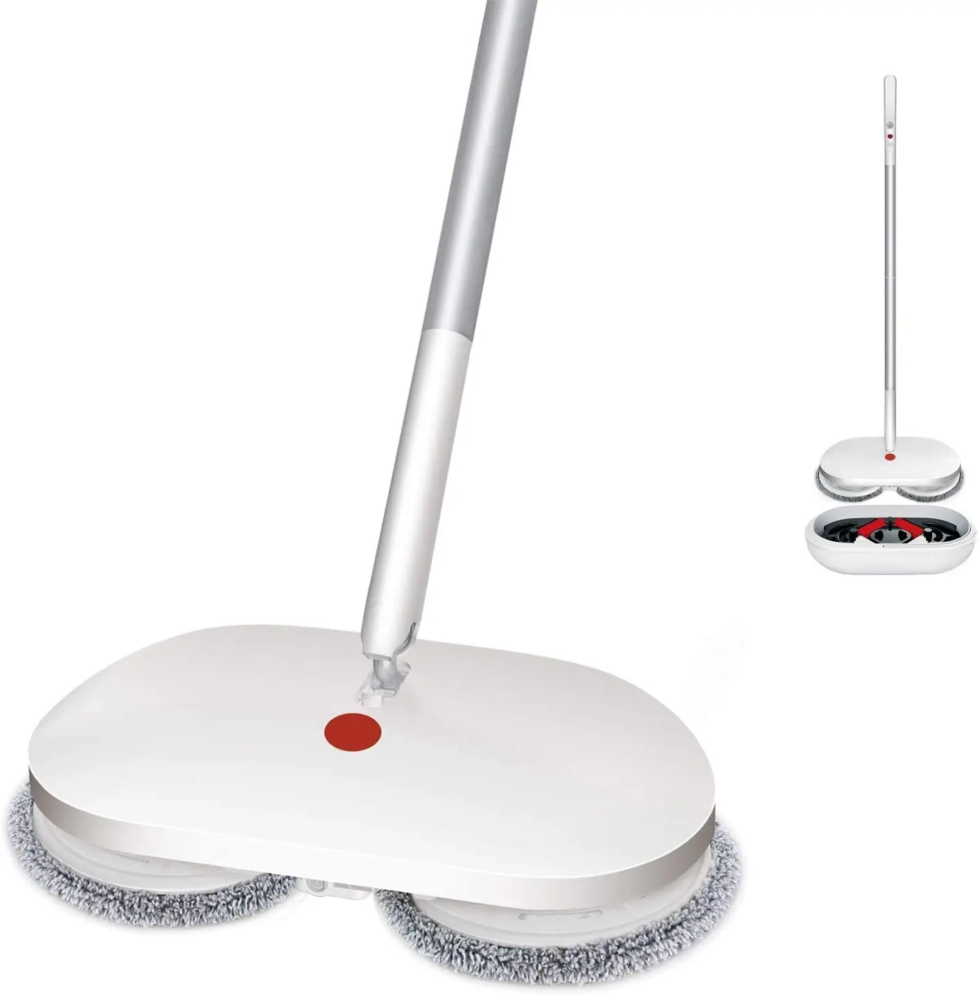 

Electric Mop Cordless Electric Spin Mop Hardwood Floor Cleaner with Base Floor Scrubber for Hardwood Tile Laminate Floors