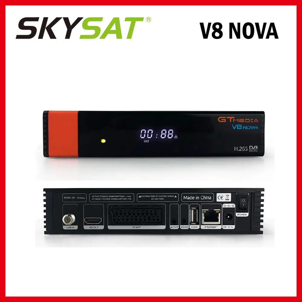 DVB S2 спутниковый ТВ приемник GTMEDIA V8 NOVA рецептор встроенный WIFI Поддержка CCCamd сервер