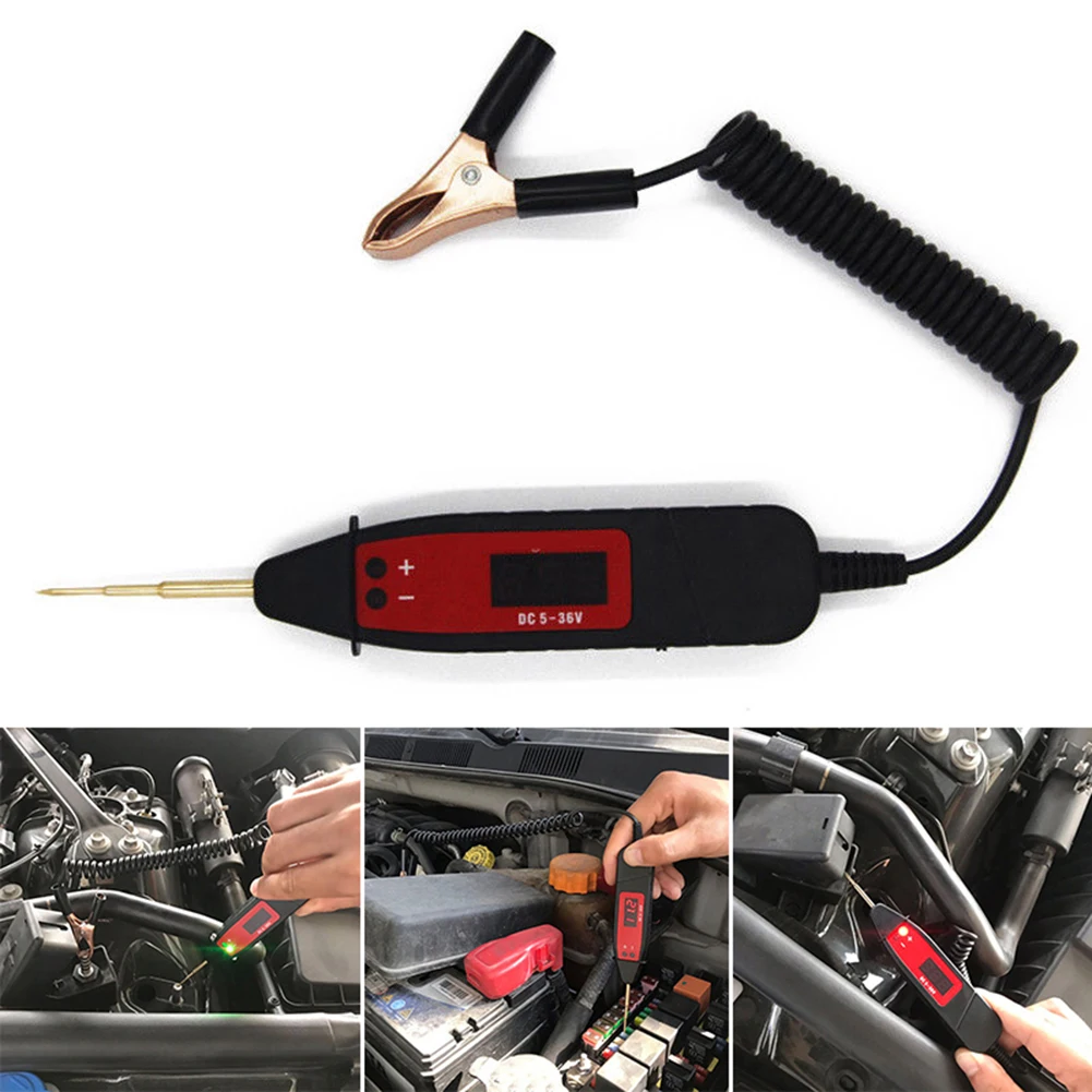 5 36V автомобиль ЖК дисплей цифровой электрический Напряжение Мощность Тесты