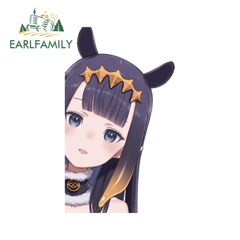 

EARLFAMILY 13cm x 7.7cm for Hololive Ninomae Inanis Peek Car Stickers Vinyl Car Wrap Decal Waterproof Campervan Motorcycle RV