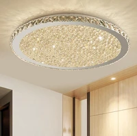 bedroom lamp led crystal ceiling lamp round simple modern warm home master bedroom childrens room lamps