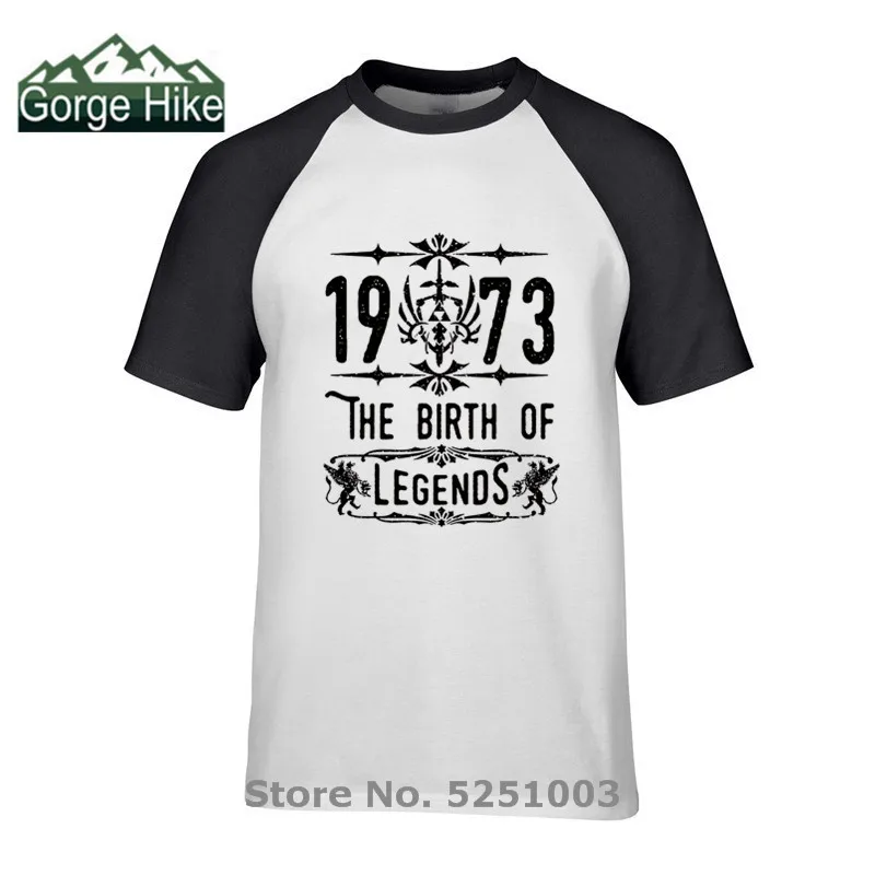 Футболка мужская хлопковая в ретро стиле с принтом о легендах рождении | Мужская