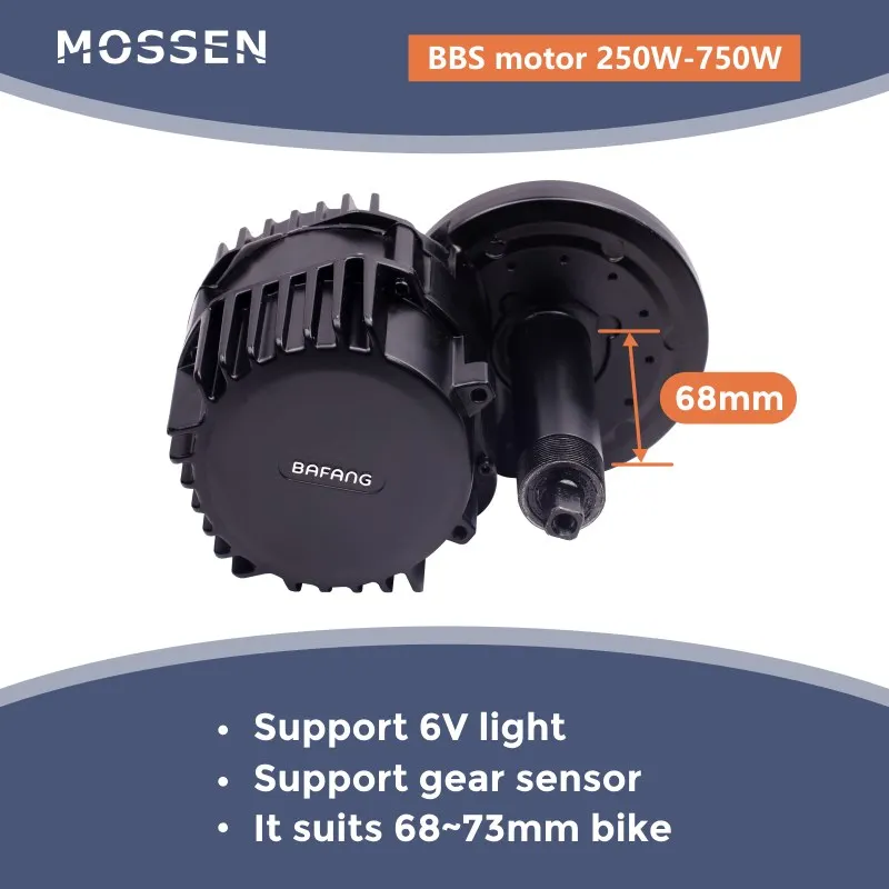 Мотор приводной Bafang BBS02B 500 Вт 36 В 8FUN комплект для переоборудования