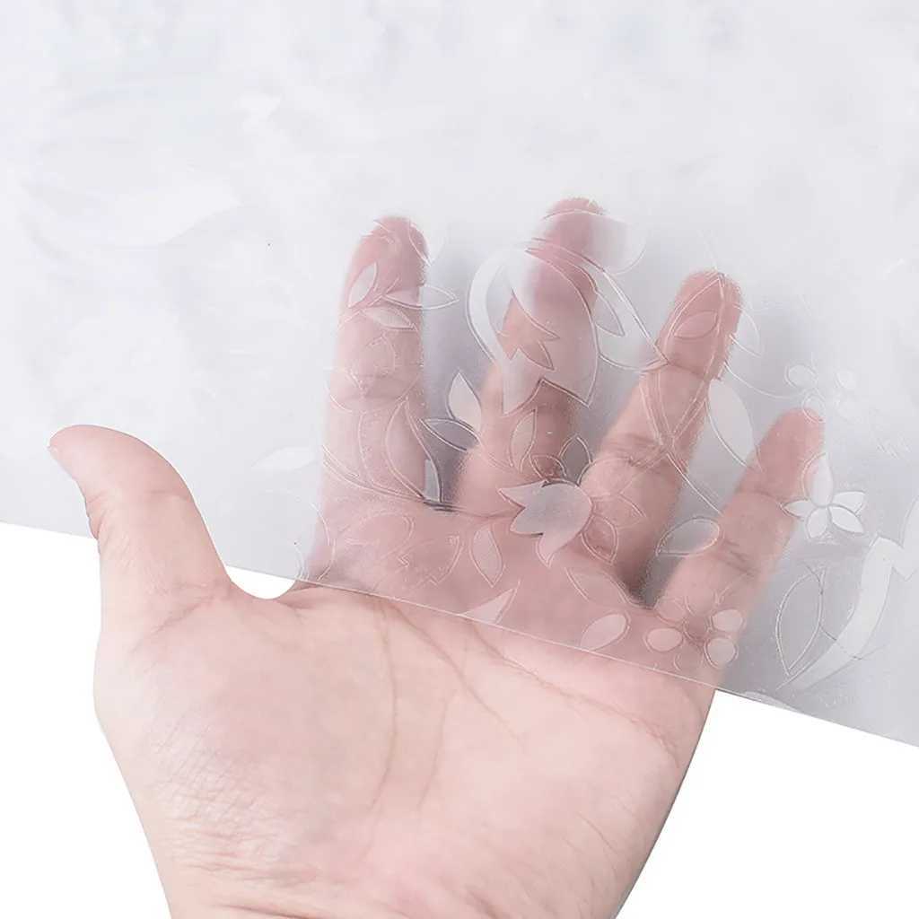 ПВХ рефракционные тюльпаны электростатические стеклянные наклейки для спальни