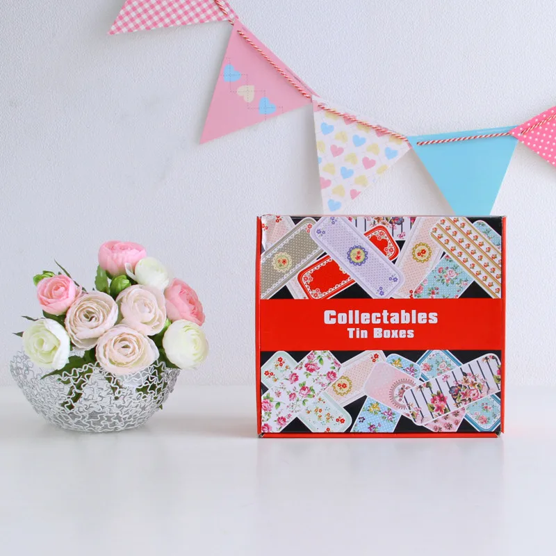 Прямоугольная скользящая мини железная коробка Xylitol для хранения ювелирных