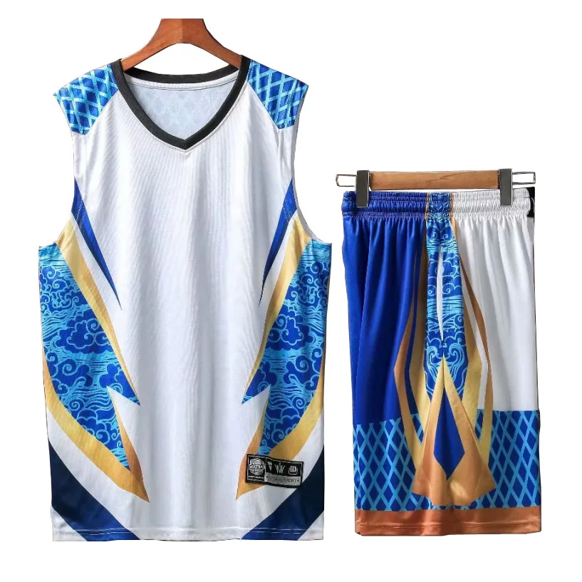 

Для мужчин ребенка возврат Баскетбол Майки комплекты спортивной одежды для мальчиков, тренировочные Наборы дышащая из серии "сделай сам" Ко...