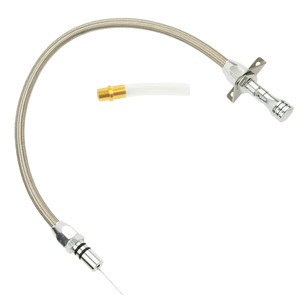 Гибкая нержавеющая модель TH400 для Chevy щуп коробки передач Turbo SBC | Автомобили и