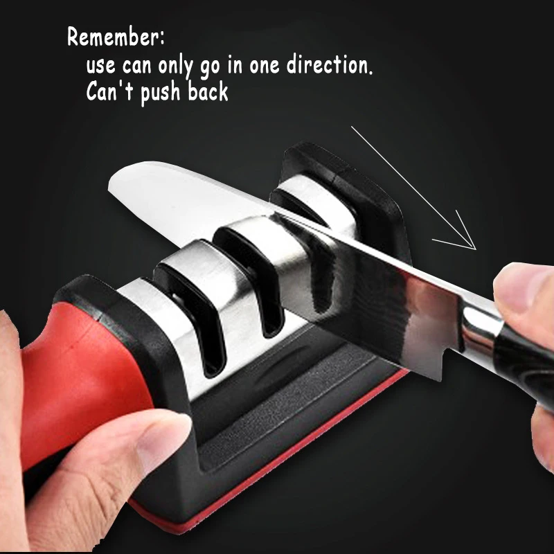 

Sharpener Household Quick Sharpener Whetstone Stick Sharpening Kitchen Knife Kitchen Gadget Sharpener 3-Stage Type knife tools