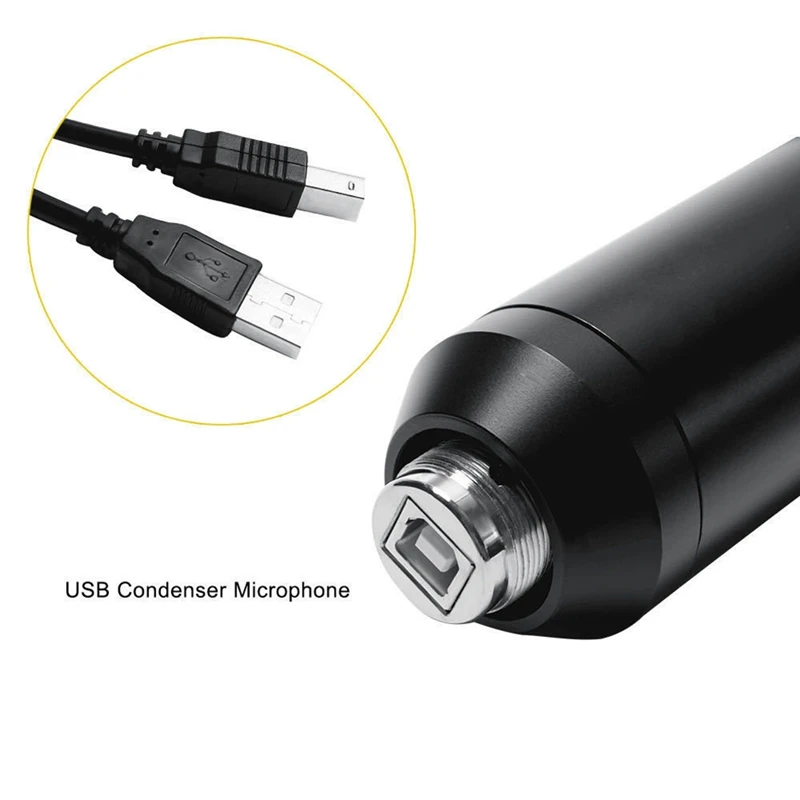 USB конденсаторный микрофон 192 кГц/24Bit Профессиональный пк потокового Подкаст