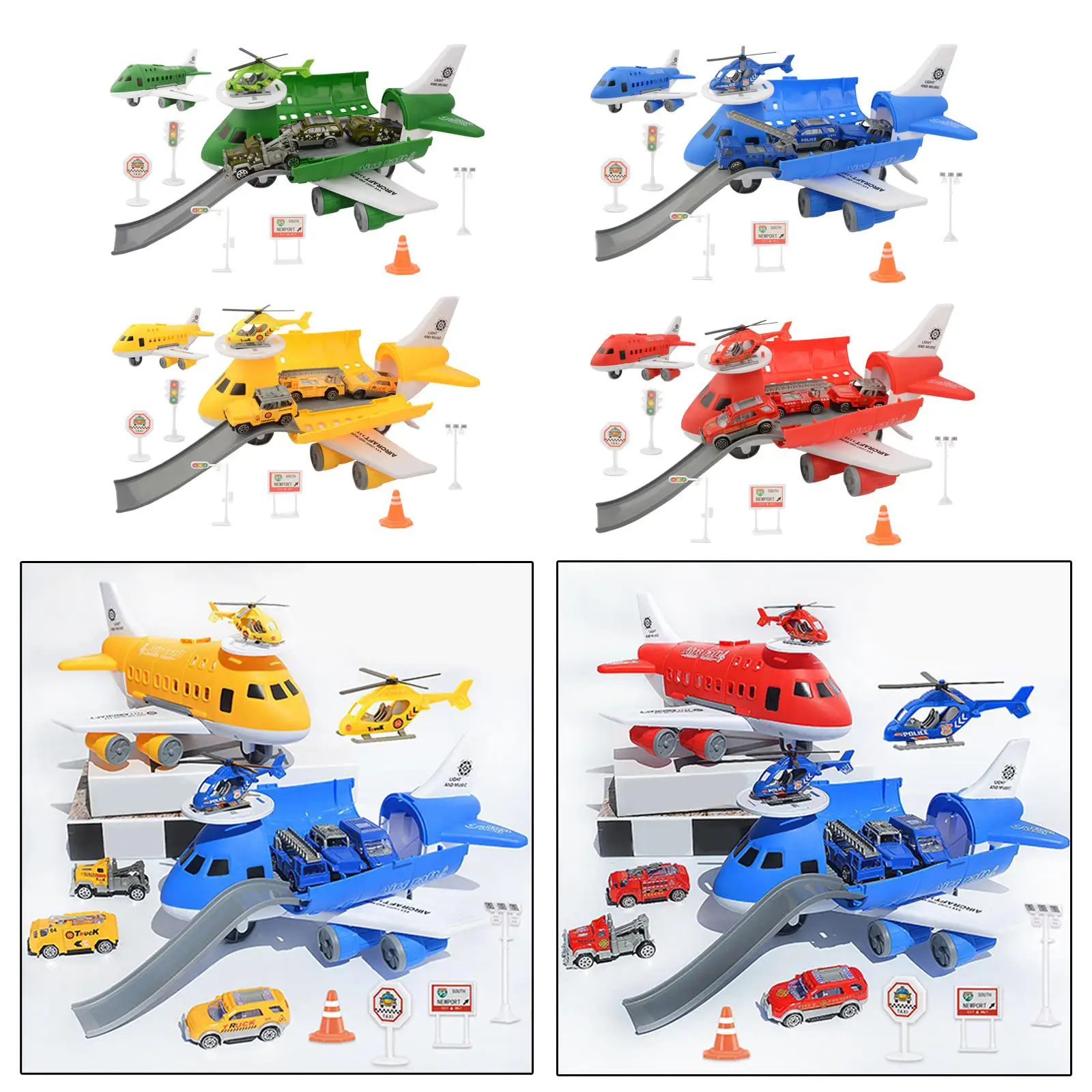 

Simulation Transport Cargo Airplane with Mini Cars Aeroplane Toys for Girls Xmas Gifts