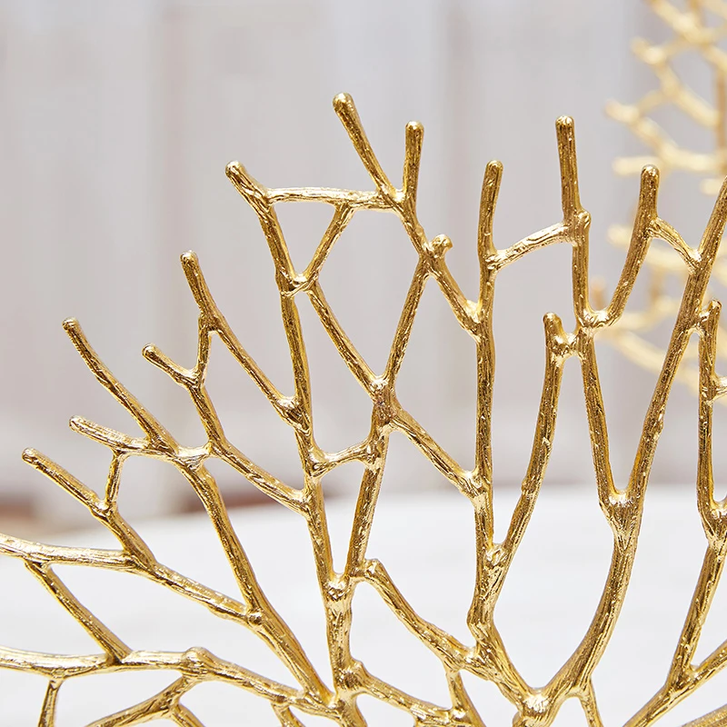 Скульптура из сплава в форме кораллового дерева Moder декоративная статуя зеленого