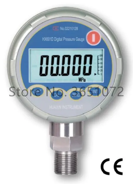 

HX601 Digital Manometer with Pressure Range (-1~60bar) Accuracy 0.2%F.S
