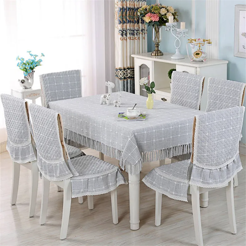 

Quality Dinning Tablecloth Cotton Linen Dustproof Table Cover for Kitchen Wedding Rectangle Tea Tablecloth Modern Home Decor