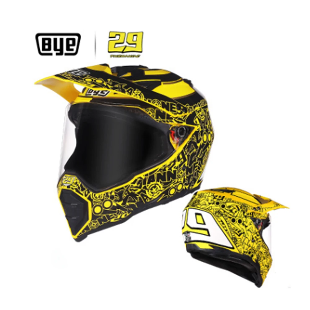 Дорожный мотоциклетный шлем Мужской 29 unie полный AX8 с очки защитой от