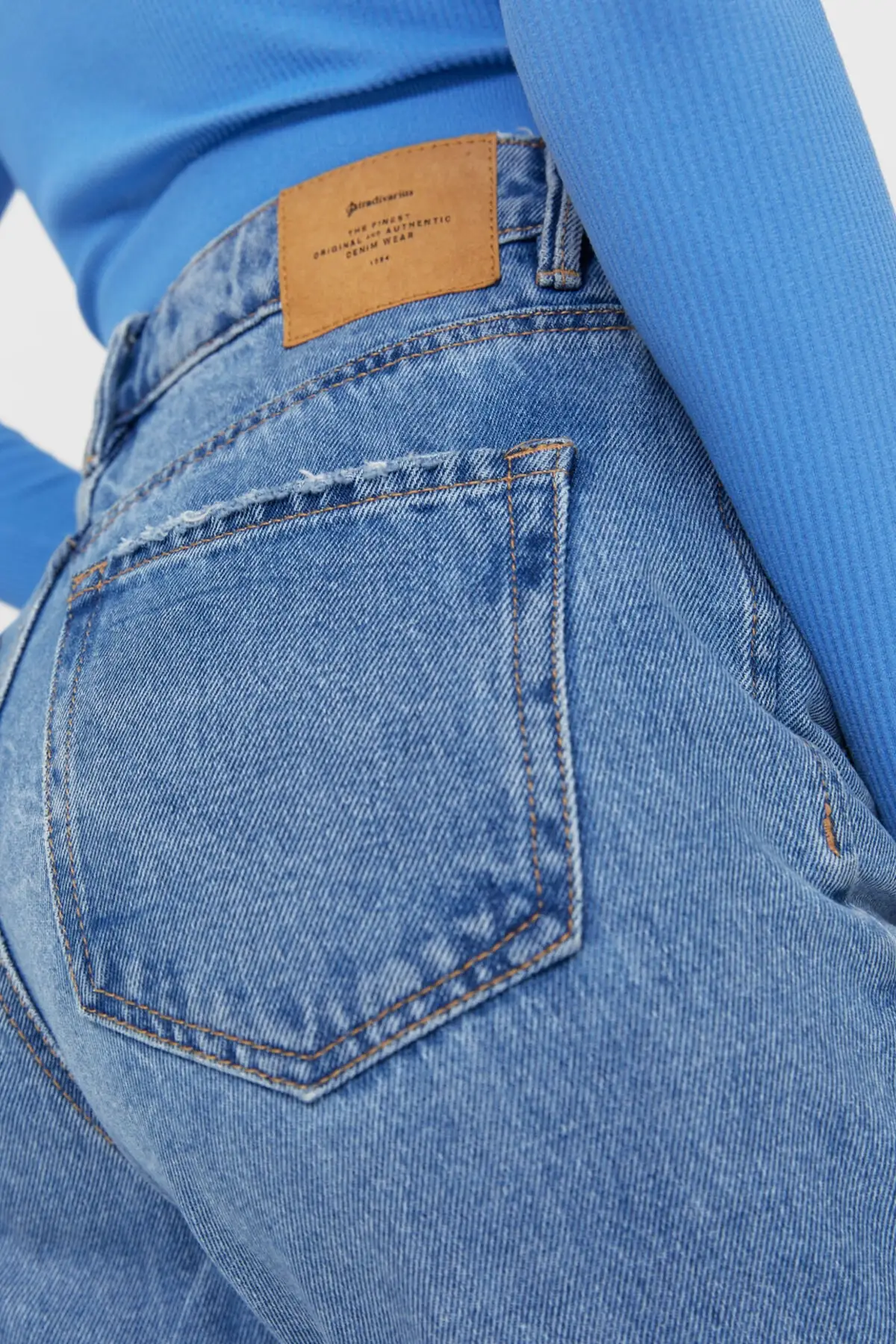 

Women Dark Blue Vintage Spanish Leg Jeans Women Jeans 2021 Fashion