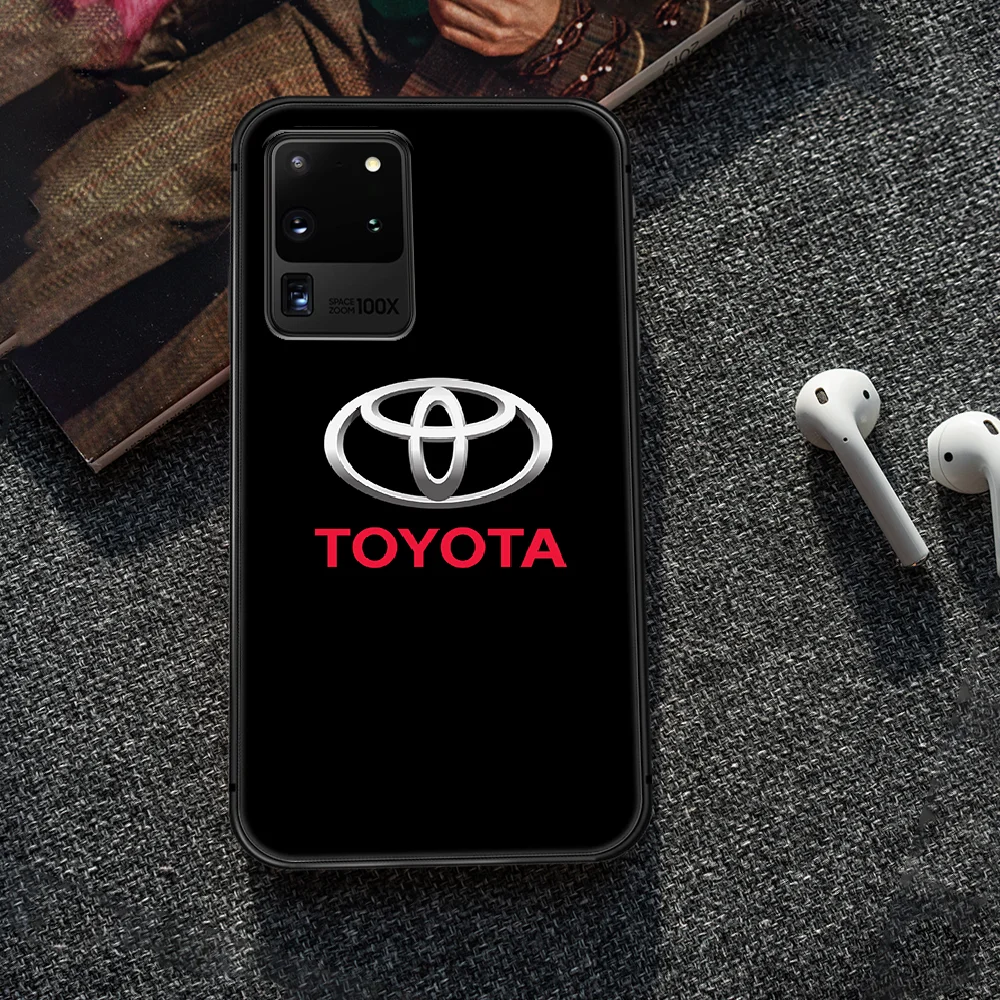 

Toyota car logo Phone Case Cover Hull For Samsung Galaxy S 6 7 8 9 10 e 20 edge uitra Note 8 9 10 plus black hoesjes silicone