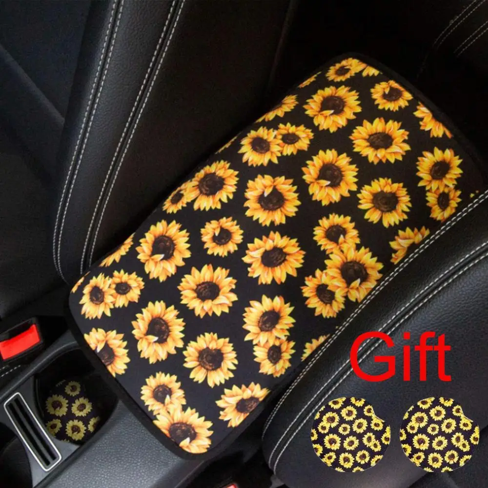 Подсолнух автомобильный центральный подлокотник сиденье для сиденья коврик