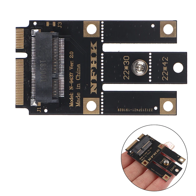 M.2 Ngff To Mini Pci-e (pcie+usb) Adapter For M.2 Wifi Bluetooth Wireless Card