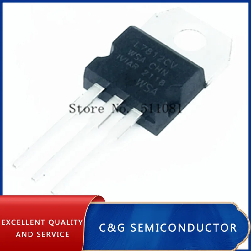 10 шт. L7812CV TO220 L7812 TO-220 7812CV 7805 786 7808 7809 7810 7815 LM317 |