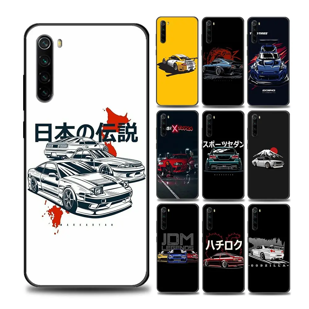 

Sports Car JDM Drift Phone Case for Redmi 6 6A 7 7A Note 7 8 8A 8T Note 9 9S 4G 9T Pro Soft Silicone Cover Coque