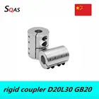 Шаговый муфта мотора 1 шт. D20L30 высокоточная жесткая муфта алюминиевый сплав вал муфта 4 м3 винт для деталей чпу