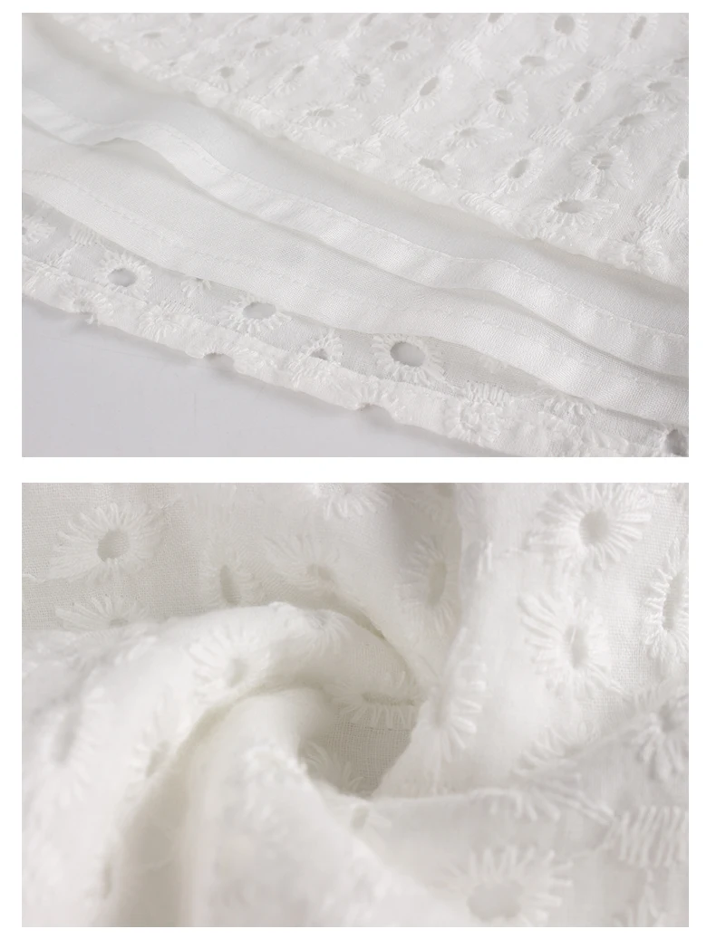 

Summer Dress Women Hollow Out White Dress Puff Sleeve Ruffled V-neck A-line Mini Dress Casual Elegant Work Party Retro Dresses