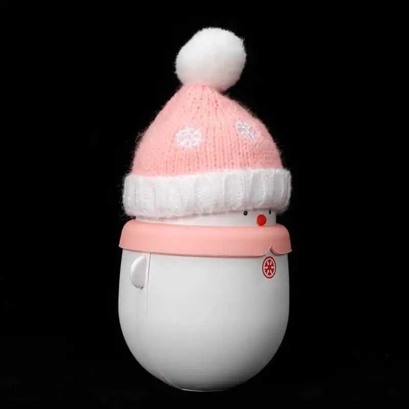 

Cartoon Snowman Hand Warmer 2 in 1 USB Charging Portable Handy Warmer with Mobile Power Bank Function Christmas Gift Pink