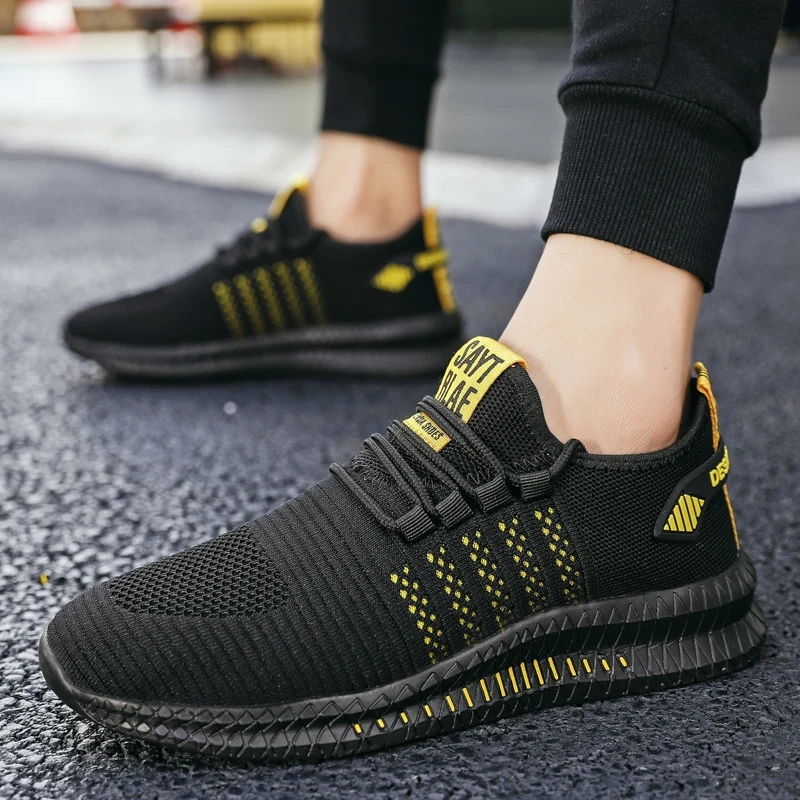 Fashion Running Shoes Light Comfortable Casual Men's Sneaker Breathable Non-slip Wear-resistant Outdoor Walking Mens Sport Shoes