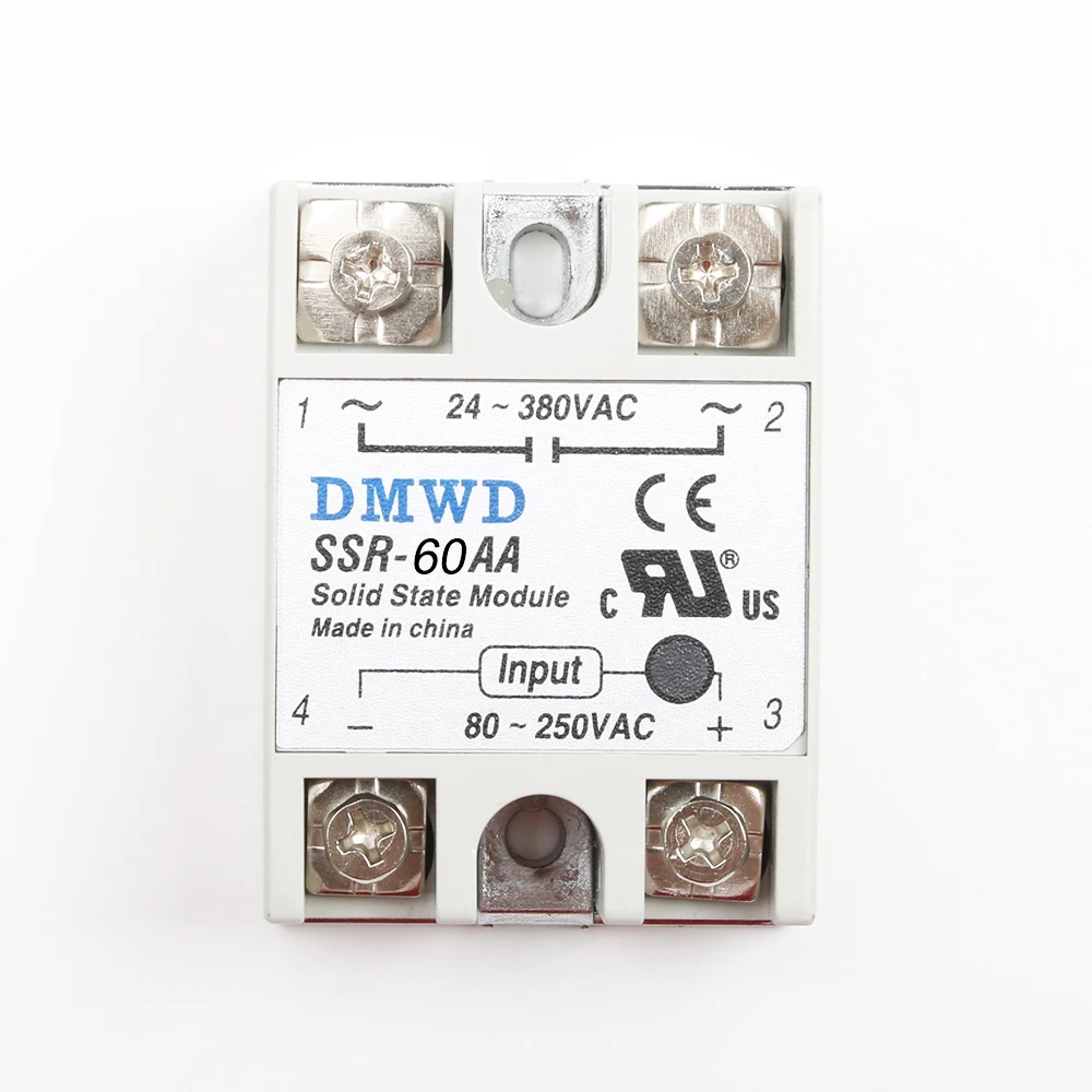 Твердотельное реле Φ 60A 80A 100A AC Control Relay 80-250V TO 24-380VAC SSR 60AA 80AA 100AA | Обустройство дома
