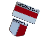 set indonesia flag emblem badge motorcycle fairing decals stickers for auto doors windows trunks car accessories