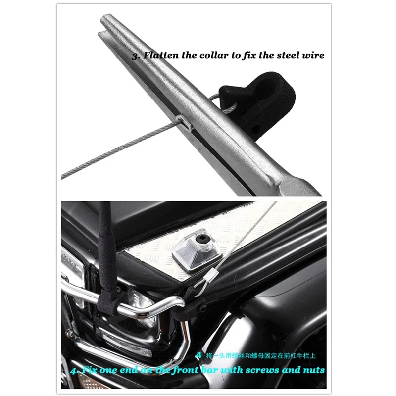 

Modified Part Steel Rope Wire for 1/10 Traxxas TRX6 G63 TRX4 G500 RC Car Parts Accessories Decoration