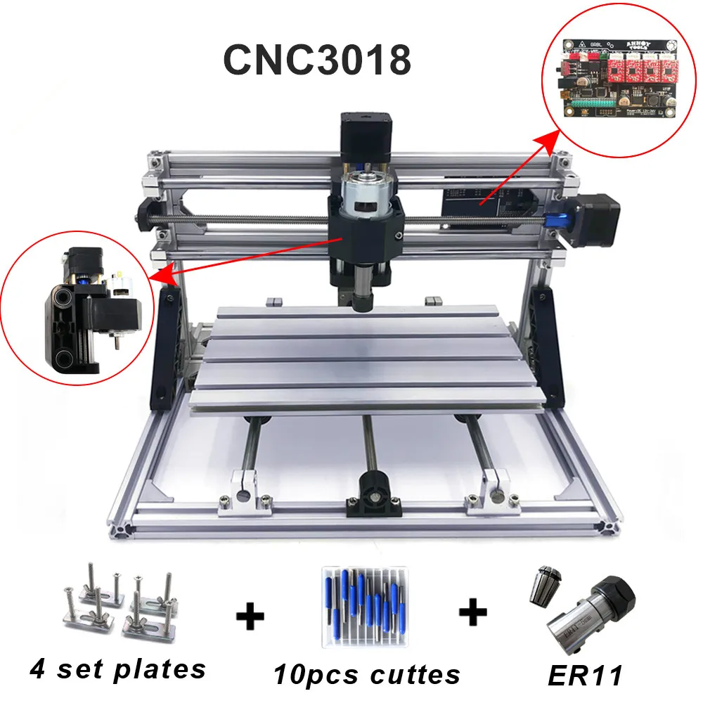 

CNC3018 with ER11,diy cnc engraving machine,Pcb Milling Machine,Wood Carving machine,cnc router,cnc 3018,GRBL,best Advanced toys