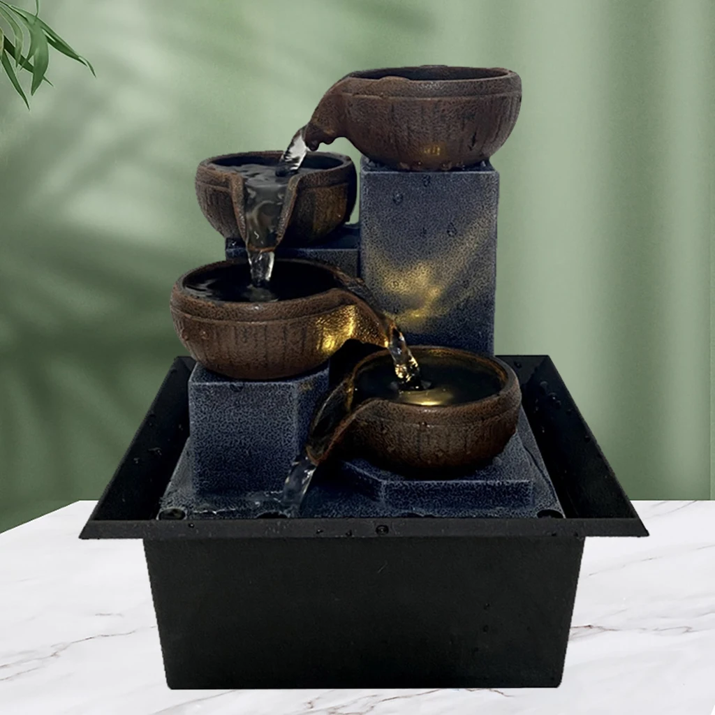 Декоративные настольные фонтан воды Feng Shui Спальня настольный декор