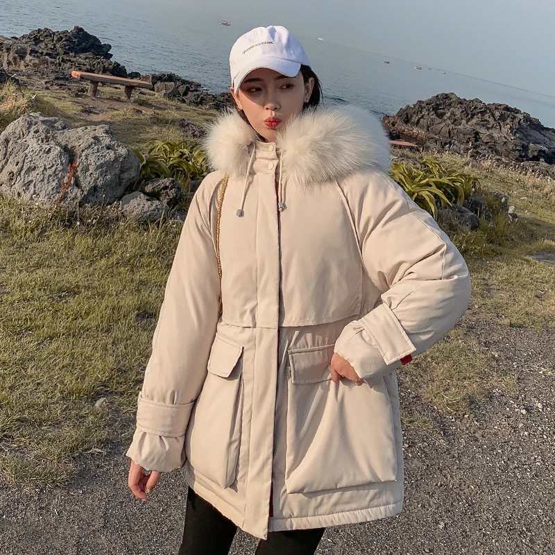 

2020Nicesnowl Winter new arrival Jacket With Fur collar Warm Hooded Female Women Winter Coat Long Parka Women Outwear women coat