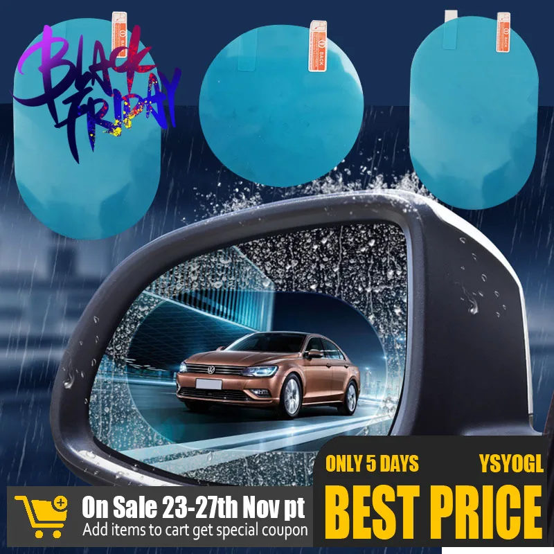 Автомобильный Зеркало заднего вида защитная пленка анти-туман оконные