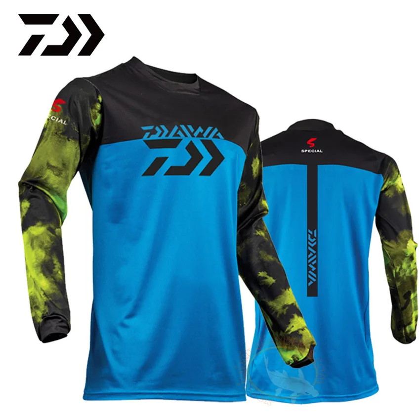 

2021 Quick Dry Custom Cycling Jersey Fishing Jersey Quick Dry Fishing Long-Sleeve Motocross Cycling Clothing Downhill Jersey
