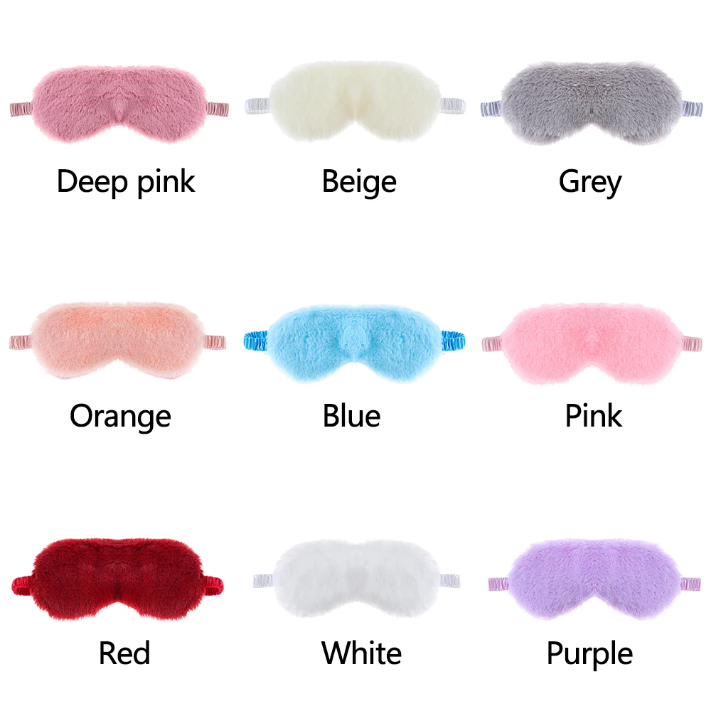 Лидер продаж модные мягкий милый плюшевый чехол для глаз маска сна из