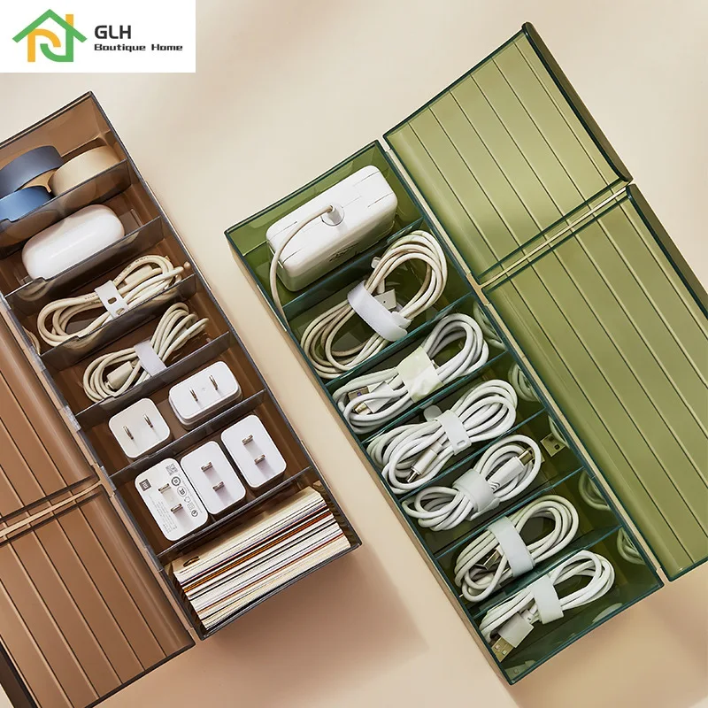 Настольный контейнер для хранения данных и кабелей | Дом сад