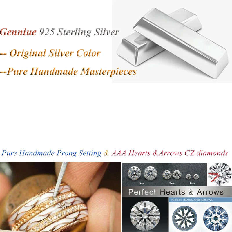Pure Handmade Custom 925 Sterling Silver Wedding Rings for Couple Men and Women 1 Pair Love Alliance Marriage Finger Jewelry