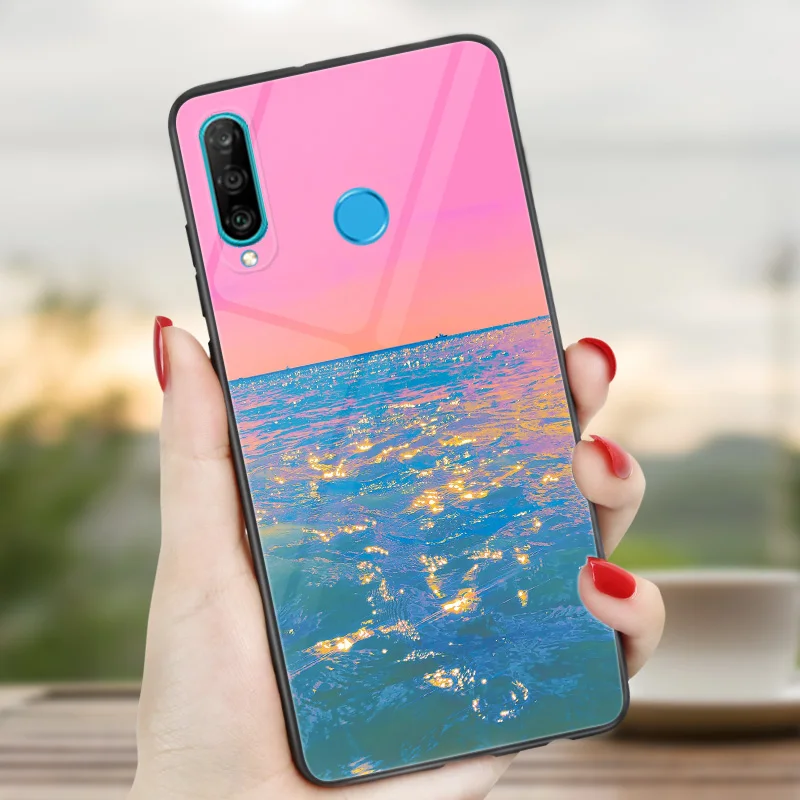 Чехол для телефона Huawei P40 Lite E P30 PRO P20 P10 P9 P Smart Z 2018 2019 2020 2021 Plus глянцевая задняя