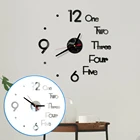 1 шт. саморегулирующиеся кухонные 3D аналоговые домашние водонепроницаемые настенные часы искусство сделай сам бесшумные современные зеркальные кофейные чашки Декор комната-декорация из акрила Декор