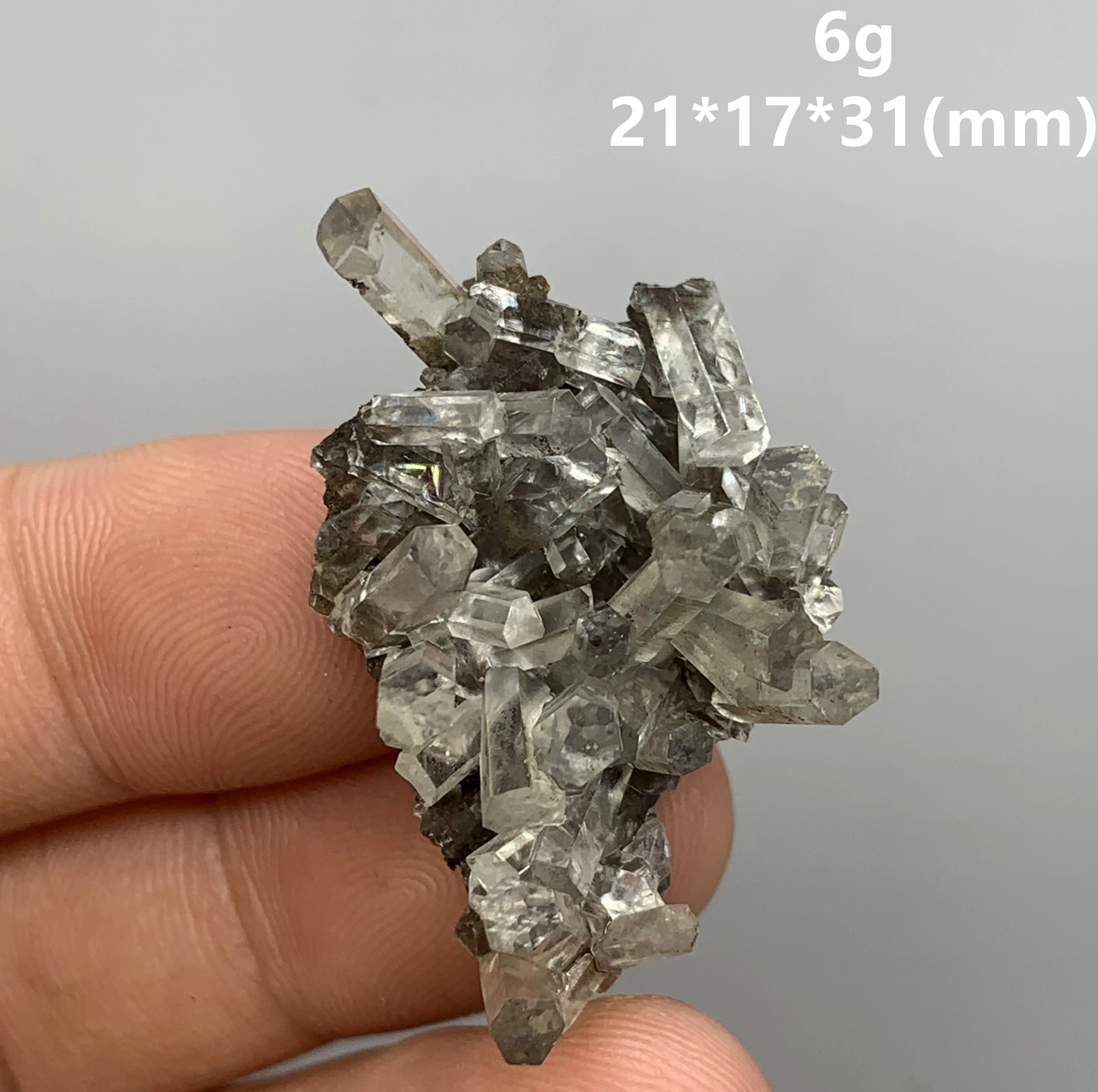 

Very rare! 100% natural Six side column shape Transparent Calcite mineral specimen stones and crystals healing crystals quartz