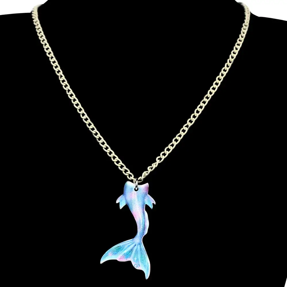 WEVENI Акриловые Красочные сказочные комплекты для девочек ожерелье и сережки в