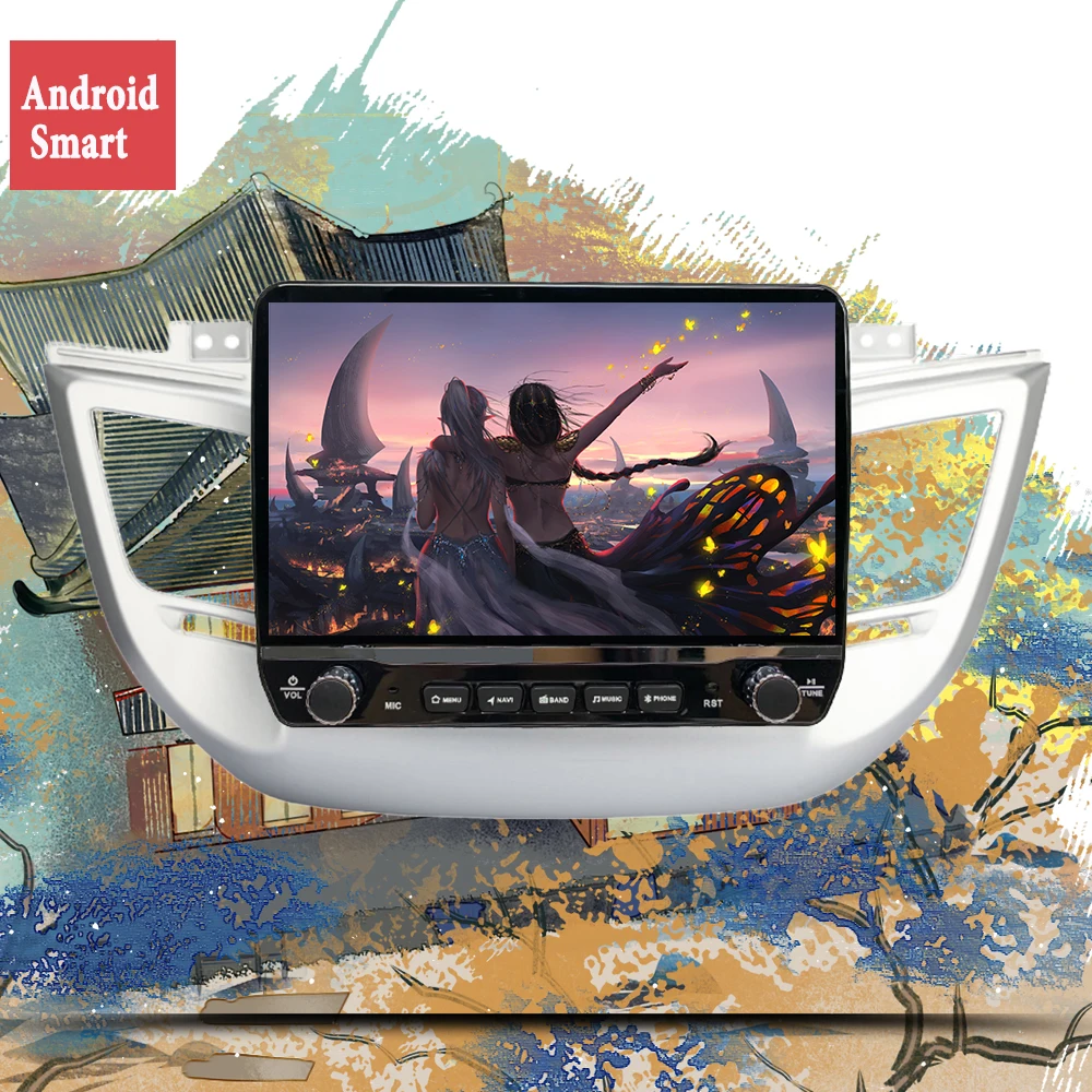 $181.93 Android 11.0 car dvd for Tucson 3 ix35 2015 2016 2017 2018 gps navigation raido video audio 4G RAM