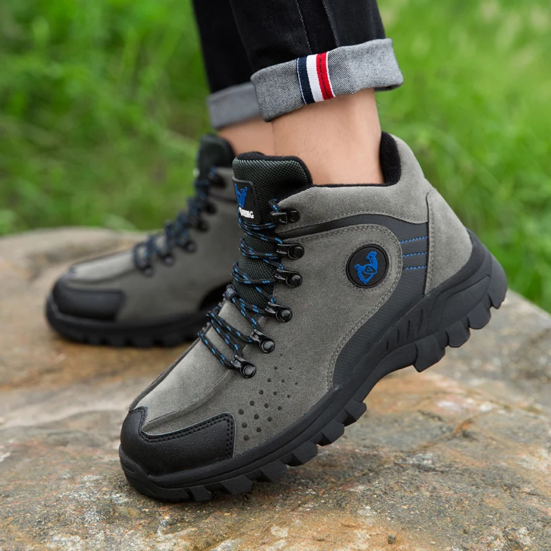 Кроссовки мужские из натуральной кожи профессиональная водонепроницаемая обувь