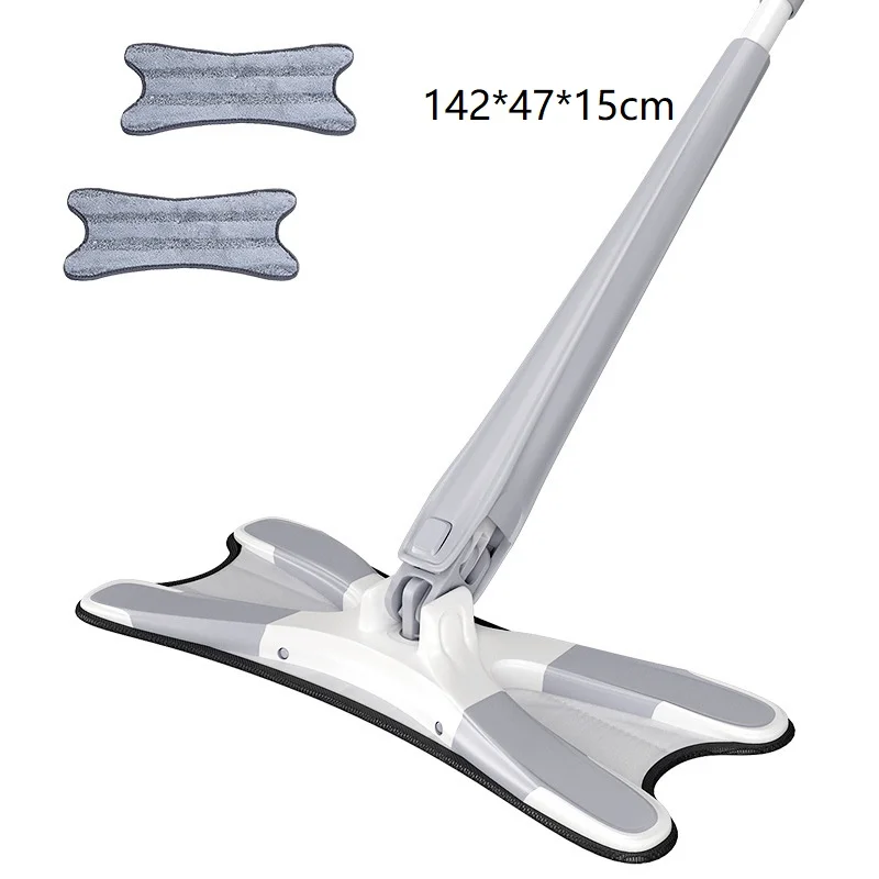 

X-type 360 Degree Flat Mops Microfiber Floor Mop Reusable Replace Cloth Hand-free Wash Manual Extrusion Household Cleaning Tools