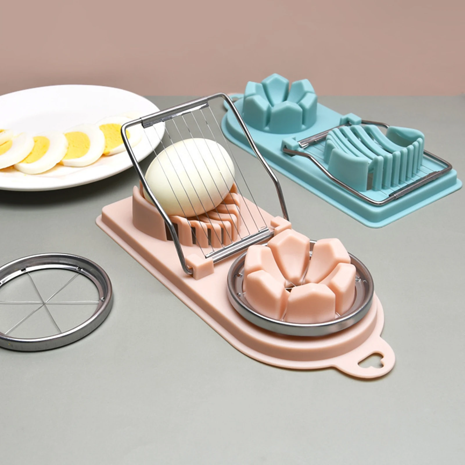 

2 в 1 инструмент для резки яиц в японском стиле, многофункциональный инструмент для резки яиц в форме цветка, кухонные приспособления Songhua