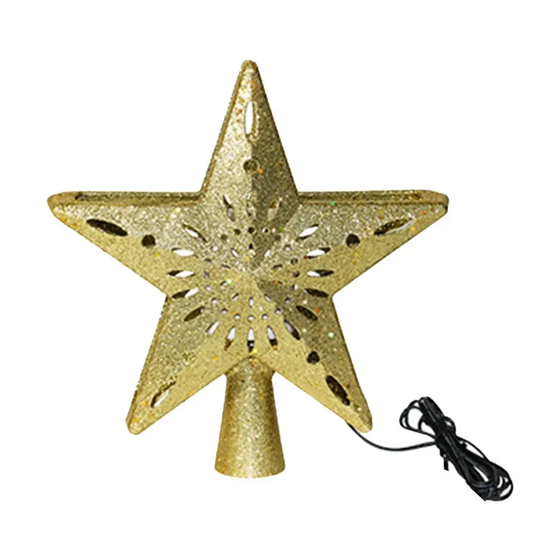 Рождественский светильник дерево топ светодиодный в форме звезды США ЕС