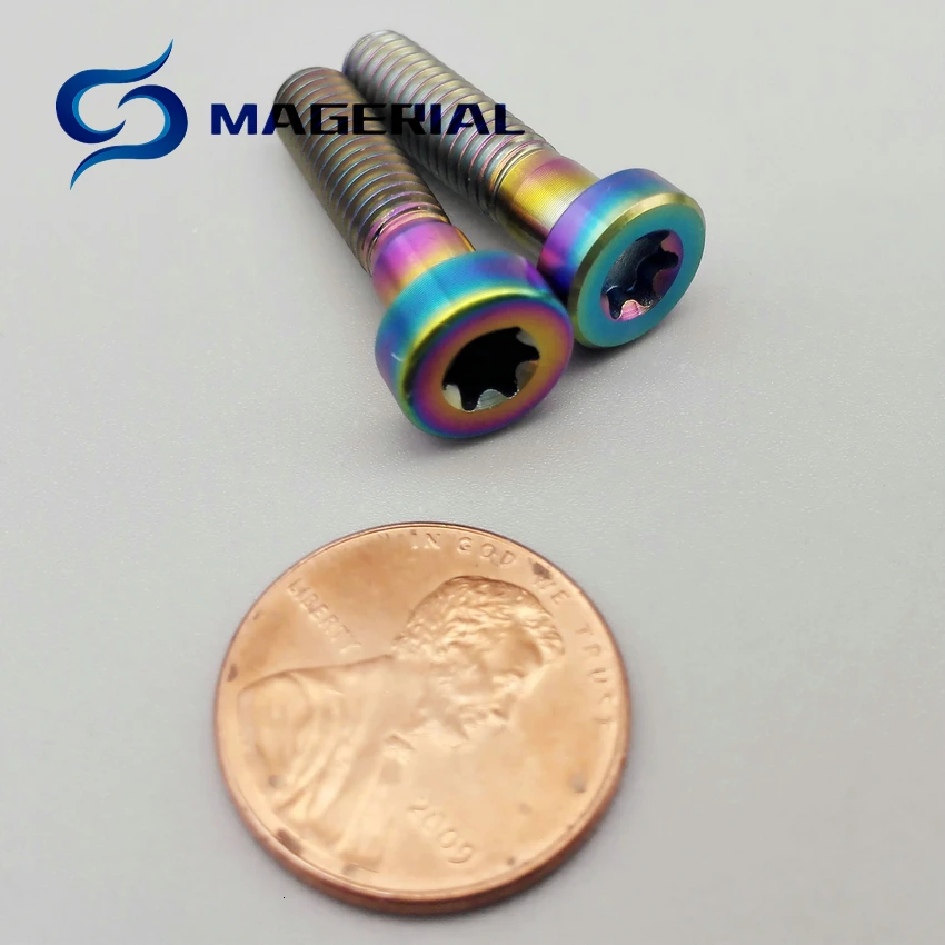 Титановый болт M6X25mm Ti Болт тормозной фиксации XT/XTR785 8000 золото/несколько цветов для шоссейного и горного велосипеда 5 класса Ti крепеж 2 шт